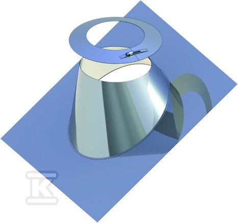 Przejście dachowe 5-15° aluminiowe z - 48895587